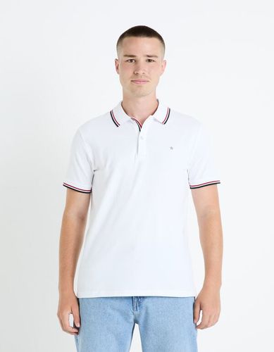 Polo piqué en coton élasthanne - celio - Modalova