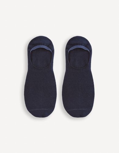 Chaussettes invisibles en coton mélangé - marine - celio - Modalova