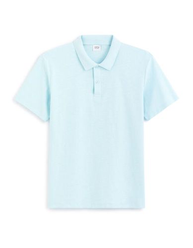 Polo jersey regular en coton - bleu - camaieu - Modalova