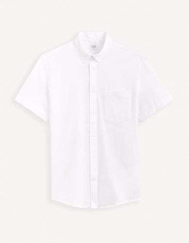 Chemise regular 100% coton maille piquée - celio - Modalova