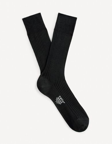 Chaussettes hautes fil d'écosse - celio - Modalova