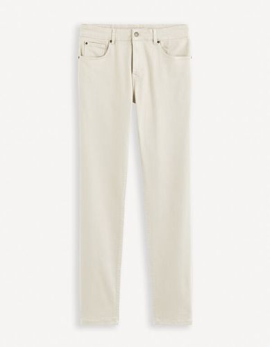 Jean slim stretch C25 - beige - celio - Modalova