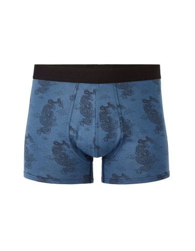 Caleçons boxer à motifs - bleu - celio - Modalova