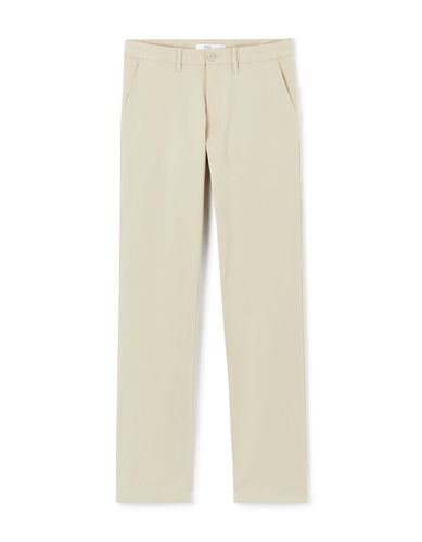 Pantalon chino straight en coton stretch - clair - camaieu - Modalova