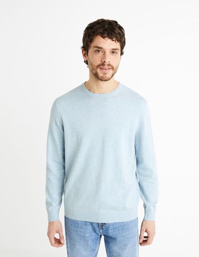 Pull col rond 100% coton - celio - Modalova