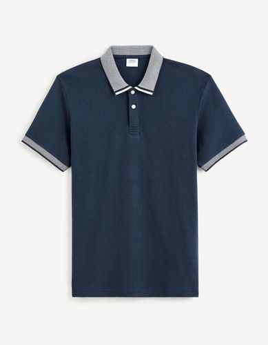 Polo jersey 100% coton - marine - celio - Modalova