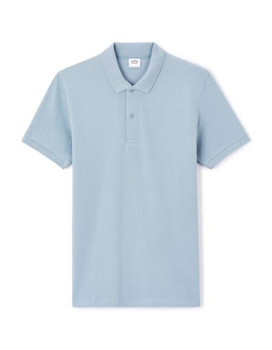 Polo straight piqué en coton - bleu - celio - Modalova