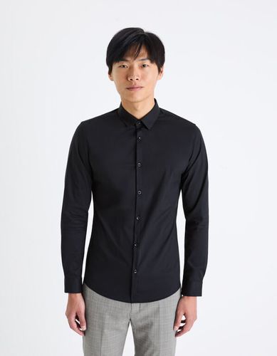 Chemise extra slim coton stretch - celio - Modalova