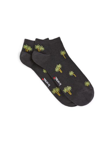 Chaussettes courtes coton - noir - celio - Modalova