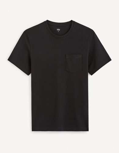 T-shirt col rond straight 100% coton - celio - Modalova