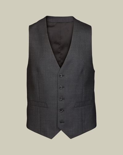 Gilet De Costume En Fil-À-Fil Ultimate Performance - Gris Anthracite en par - Charles Tyrwhitt - Modalova