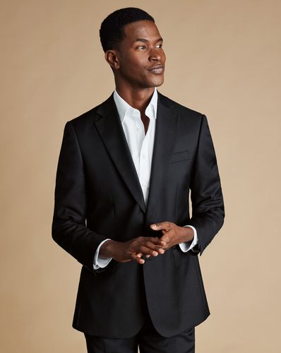 Veste De Costume En Sergé Naturellement Extensible - par - Charles Tyrwhitt - Modalova