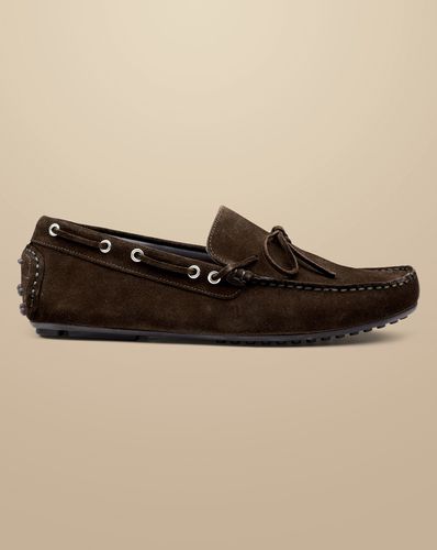 Mocassins De Conduite En Daim - Chocolat Foncé en par - Charles Tyrwhitt - Modalova