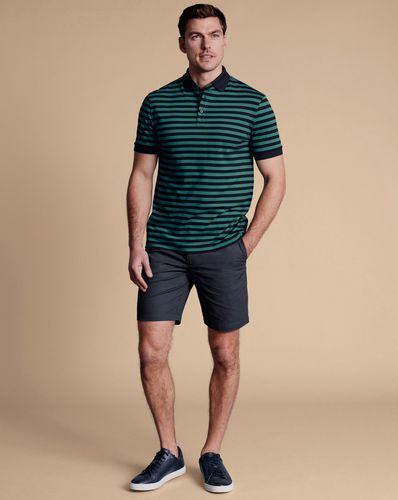 Shorts En Lin Et Coton - Encre par - Charles Tyrwhitt - Modalova