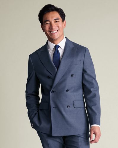 Veste De Costume Croisée Italienne - Jean par - Charles Tyrwhitt - Modalova