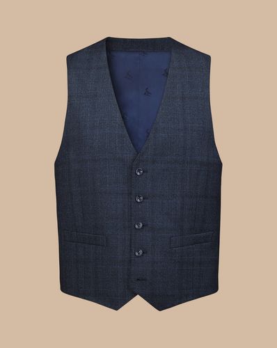 Gilet De Costume À Carreaux Ultimate Performance - Acier par - Charles Tyrwhitt - Modalova