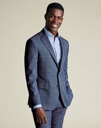 Veste De Costume À Carreaux Ultimate Performance - Acier par - Charles Tyrwhitt - Modalova