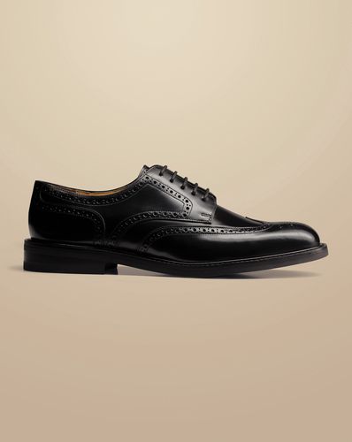 Chaussures Derbies Richelieu En Cuir Brillant À Semelle En Caoutchouc - par - Charles Tyrwhitt - Modalova