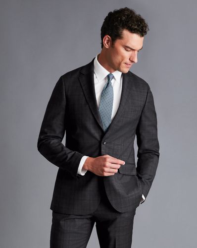 Veste De Costume Italienne À Carreaux Prince-De-Galles - Gris Anthracite en par - Charles Tyrwhitt - Modalova