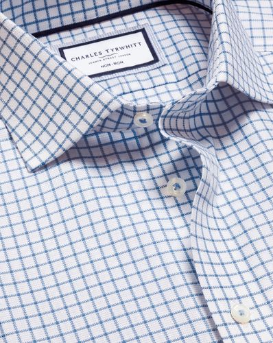Chemise À Tissage Westminster À Carreaux Sans Repassage - Océan par - Charles Tyrwhitt - Modalova