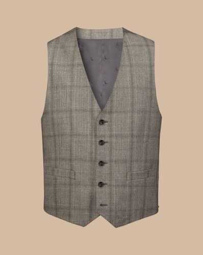 Gilet De Costume À Carreaux Ultimate Performance - Cappuccino en par - Charles Tyrwhitt - Modalova