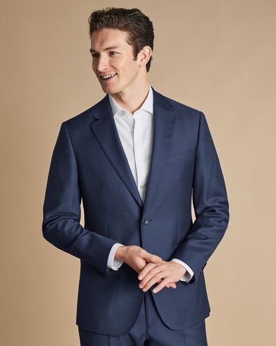 Veste De Costume En Sergé Naturellement Extensible - par - Charles Tyrwhitt - Modalova