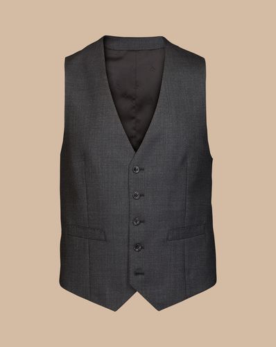 Gilet De Costume En Fil-À-Fil Ultimate Performance - Gris Anthracite en par - Charles Tyrwhitt - Modalova