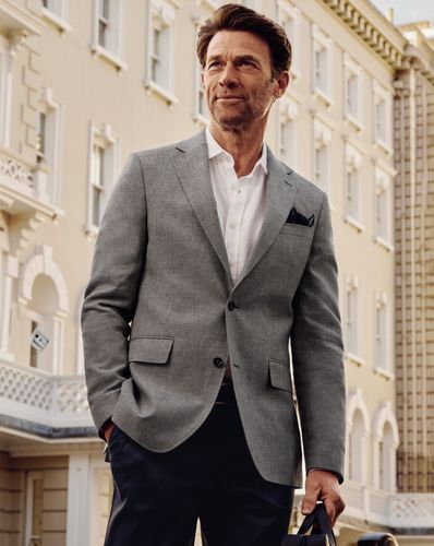 Veste En Lin Et Coton - par - Charles Tyrwhitt - Modalova
