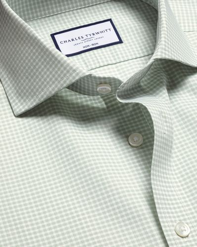 Chemise À Carreaux Vichy En Popeline Sans Repassage - par - Charles Tyrwhitt - Modalova