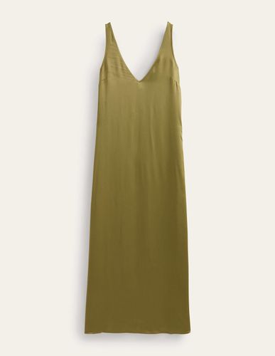 Robe longue en satin Femme Boden - Boden - Modalova