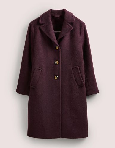 Manteau à col en laine italienne - Boden - Modalova