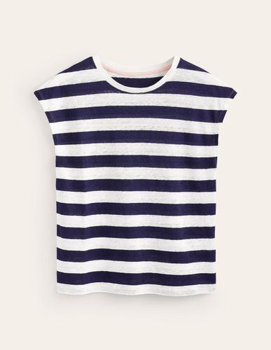 T-shirt col rond Louisa en lin - Boden - Modalova