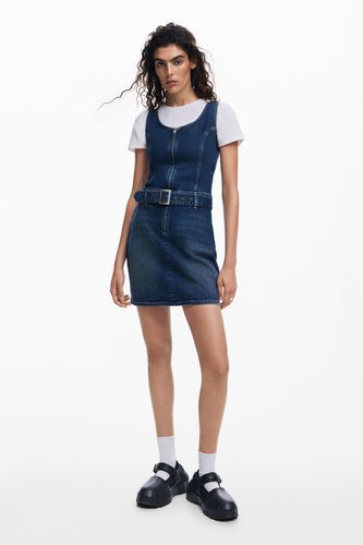 Robe en denim avec ceinture - Desigual - Modalova