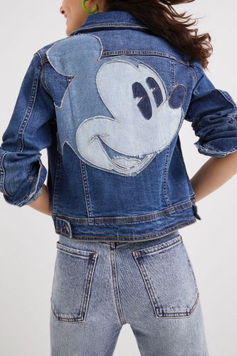 Veste en jean "biker" Mickey Mouse - Desigual - Modalova