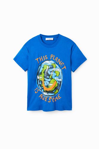 T-shirt oversize Planet - Desigual - Modalova