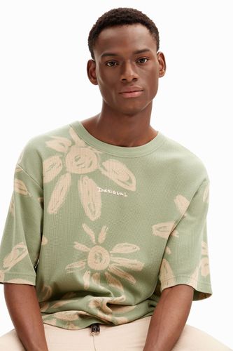 T-shirt en tricot marguerites - Desigual - Modalova