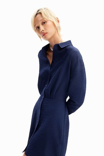 Robe-chemise courte texturée - Desigual - Modalova