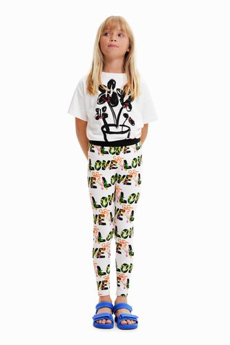 Legging fleurs Love - Desigual - Modalova