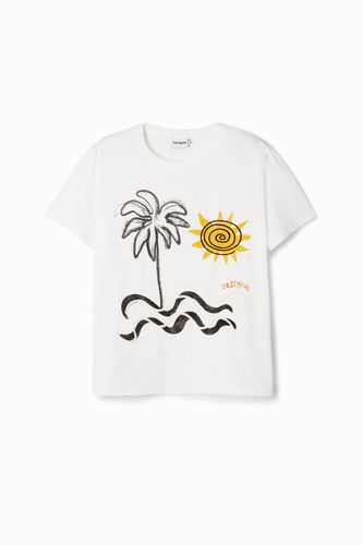T-shirt à manches courtes île - Desigual - Modalova