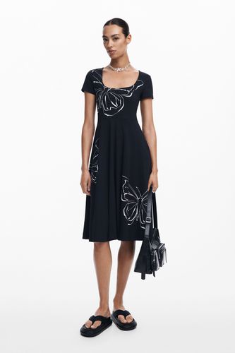 Robe midi papillons - Desigual - Modalova