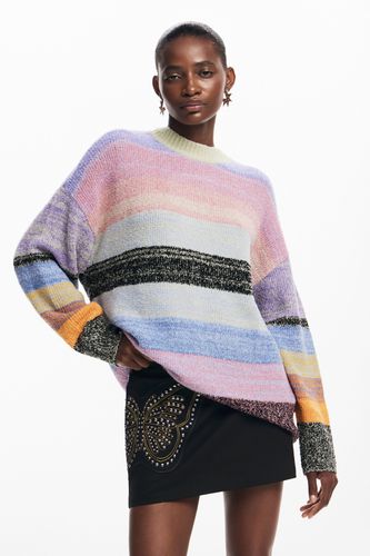 Pull en maille rayé - Desigual - Modalova