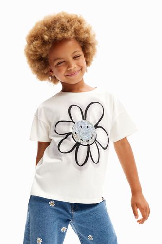 T-shirt Smiley Originals ® paillettes - Desigual - Modalova