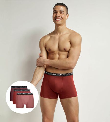 Lot de 3 boxers Rose Terre Coton Stretch - Masculin - Taille 3 - DIM - Modalova