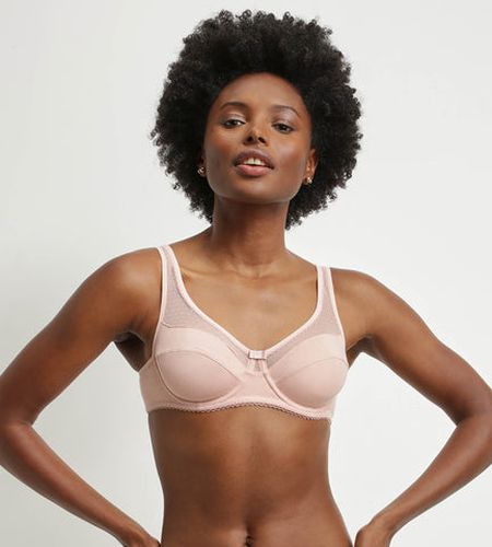 Soutien-gorge emboitant en coton bio et plumetis Generous - DIM - Modalova