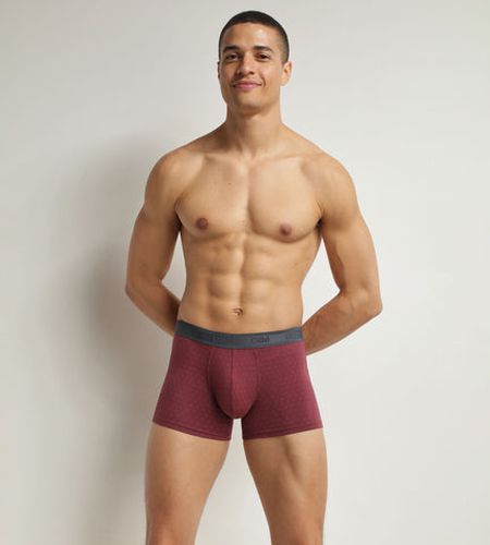 Boxer en coton stretch Rubis à pois Fancy - Masculin - Taille 2 - DIM - Modalova