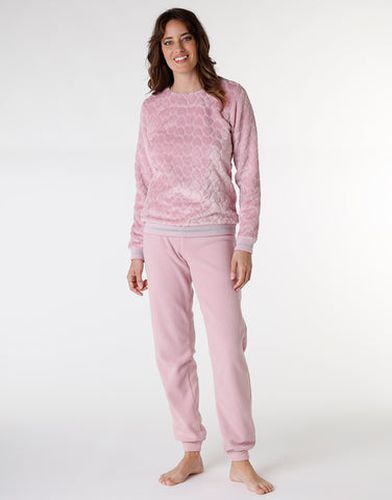 Pyjama en polaire, poudré - Féminin - Taille 38/40 - Lovable - Modalova