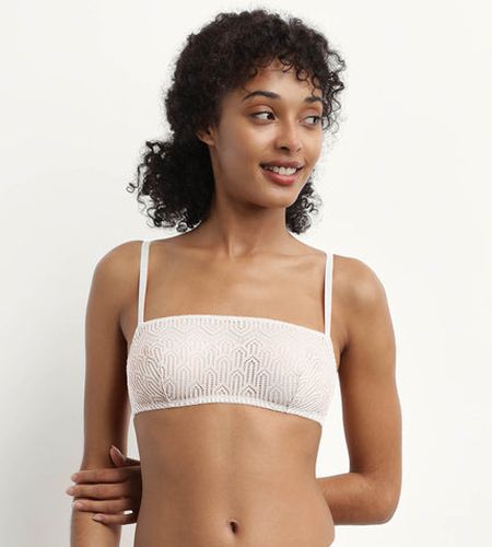 Bralette sans armature en dentelle graphique Nacre Mod de - DIM - Modalova