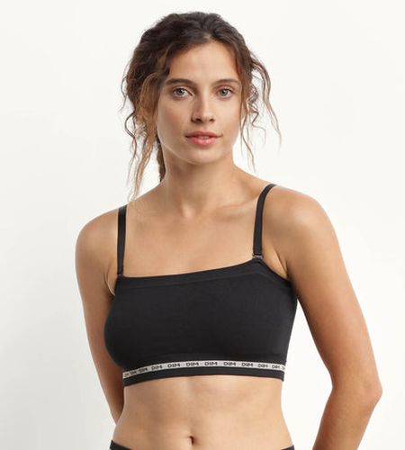 Soutien-gorge bandeau en modal polyamide sans armature Icons Seamless - DIM - Modalova