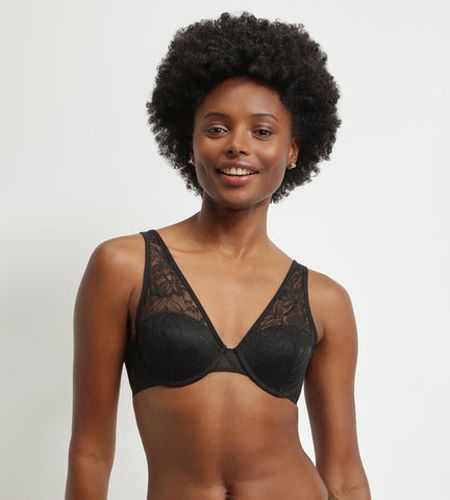 Soutien-gorge foulard en dentelle à feuillage Mod de - Féminin - Taille 85A - DIM - Modalova