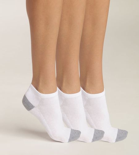 Lot de 3 paires de socquettes en coton Gris Eco Sport - DIM - Modalova